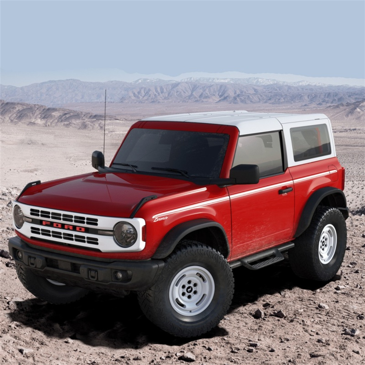 Ford Racing Bronco Off-Road Hoop Steps - M-16450-BHS2