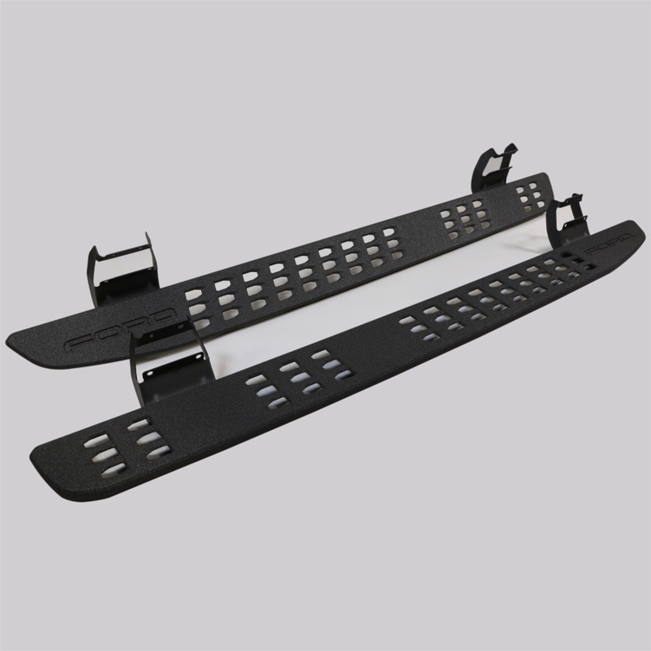 Ford Racing 15-21 Ford F-150 Crew Cab / 17-21 F-Super Duty Crew Cab Rock Slider Steps - M-16450-FSORB