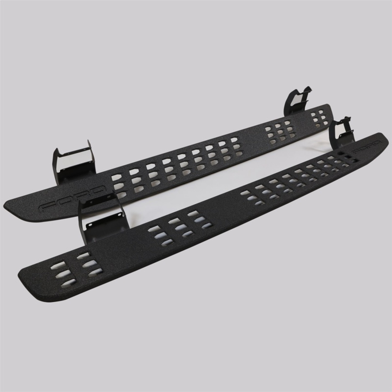 Ford Racing 15-21 Ford F-150 Crew Cab / 17-21 F-Super Duty Crew Cab Rock Slider Steps - M-16450-FSORB