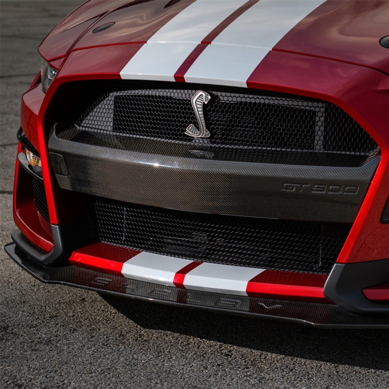 Ford Racing 20-21 Mustang GT500 Carbon Fiber Bumper Insert - M-17750-MCF