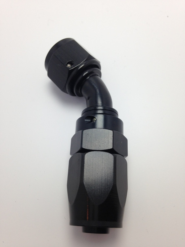 Fragola -8AN x 60 Degree Pro-Flow Hose End - Black - 226008-BL