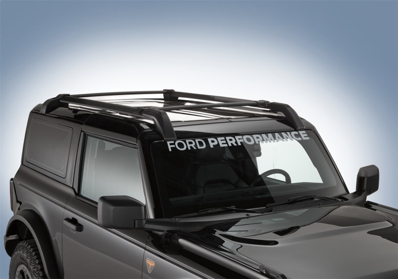 Ford Racing Ford Performance Bronco Windshield Banner - Silver - M-1820-BRS