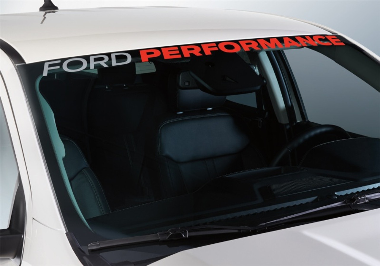 Ford Racing Ford Performance Ranger Windshield Banner - Wht/Red - M-1820-RGR