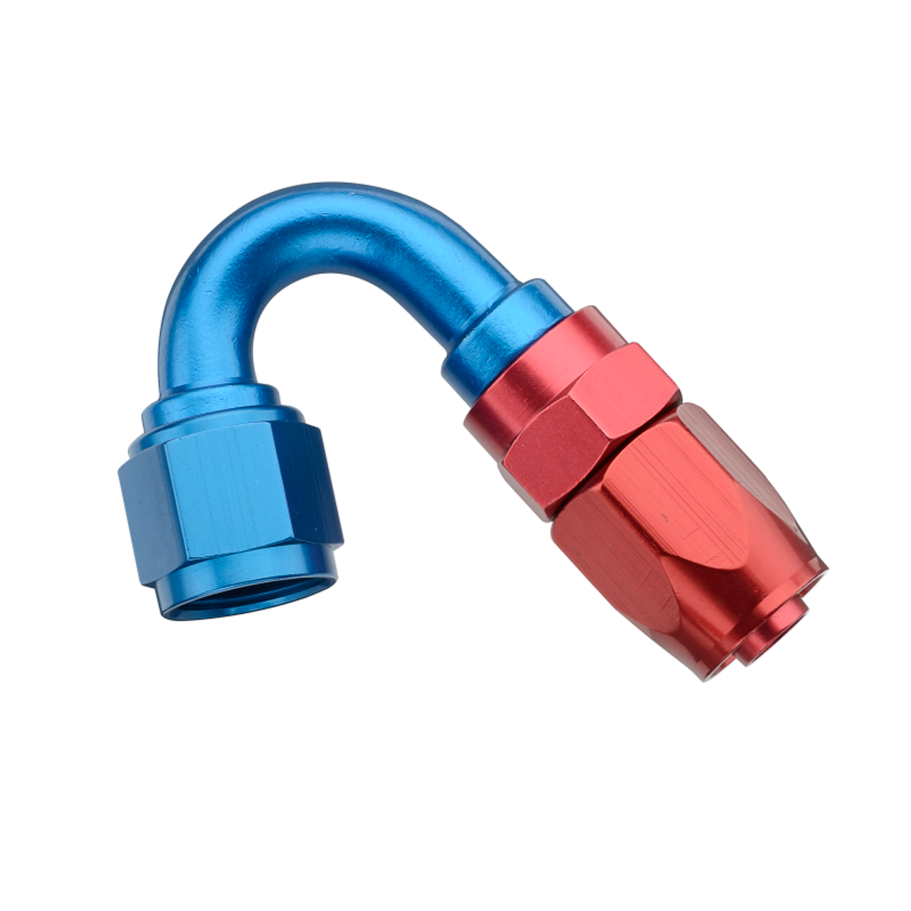 Fragola -8AN x 150 Degree Pro-Flow Hose End - Blue/Red - 231508