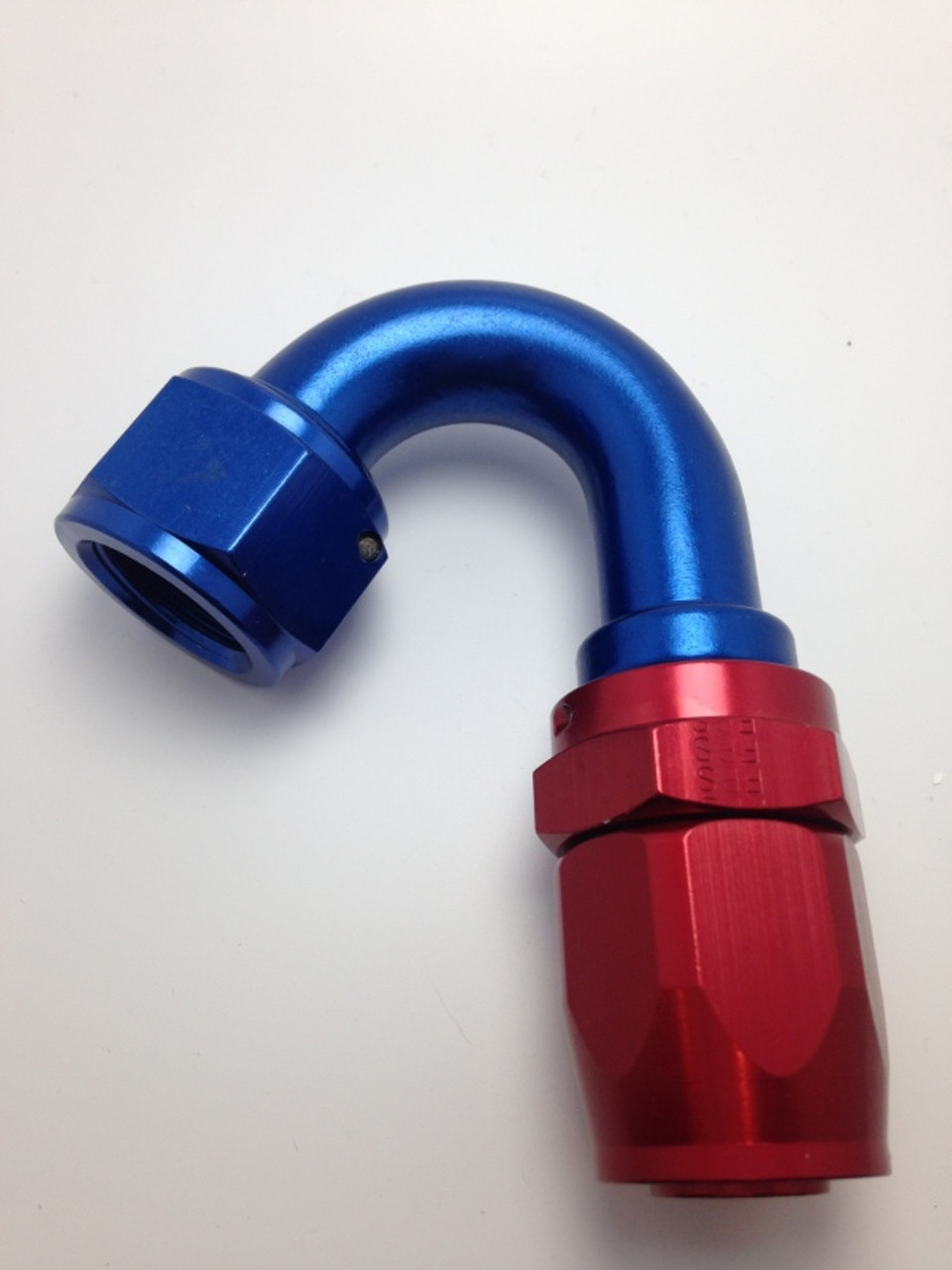 Fragola -10AN Nut x -12AN Hose Reducing Hose End - Blue/Red 150 Degree - 231511
