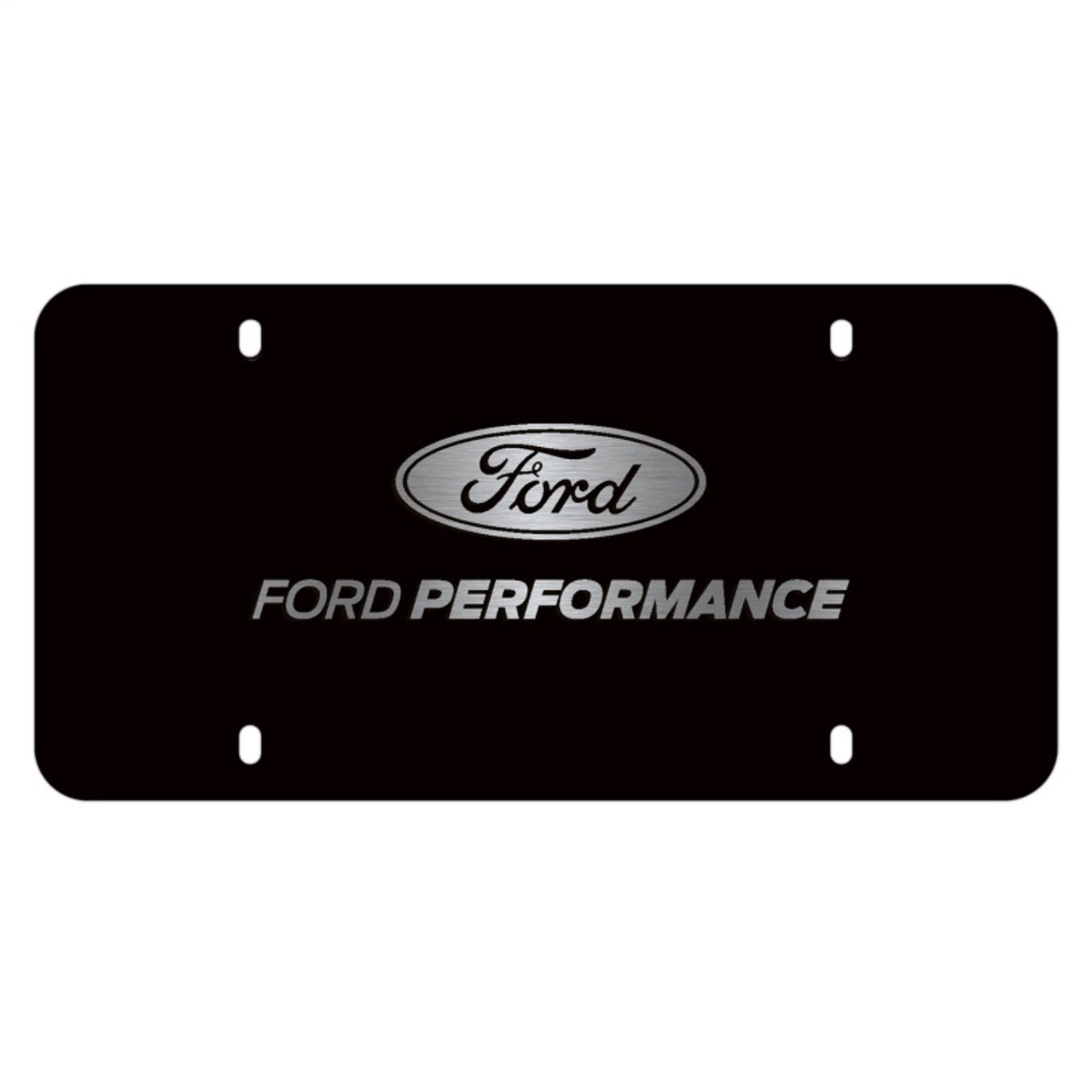 Ford Racing Black Stainless Steel Marque Plate - M-1828-LB