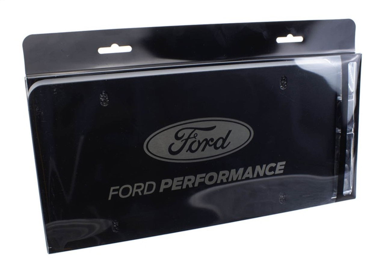 Ford Racing Black Stainless Steel Marque Plate - M-1828-LB