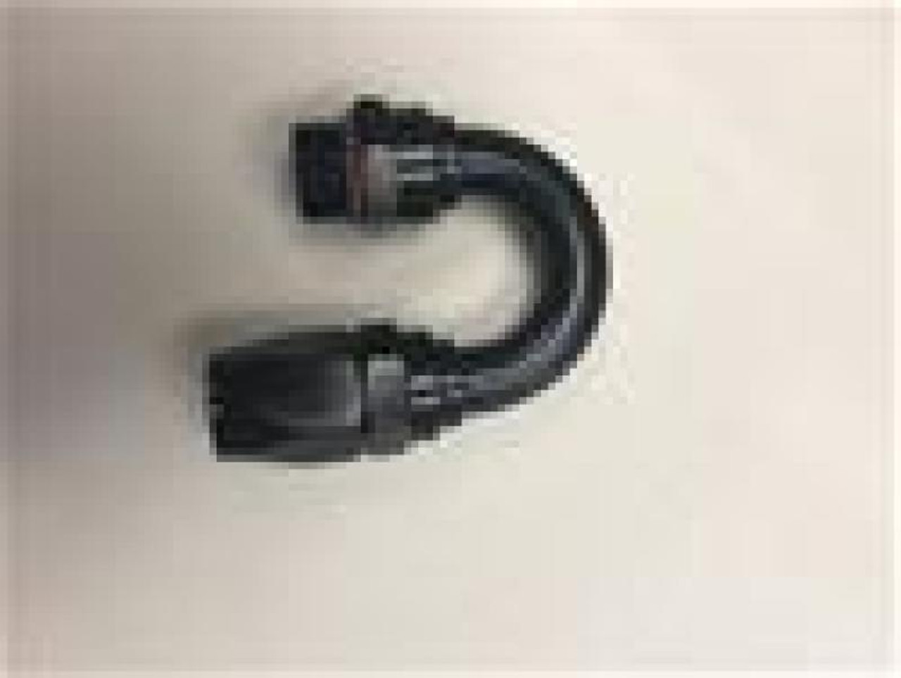 Fragola -12AN Male Rad. Fitting x 180 Degree Pro-Flow Hose End - Black - 231812-BLRAD