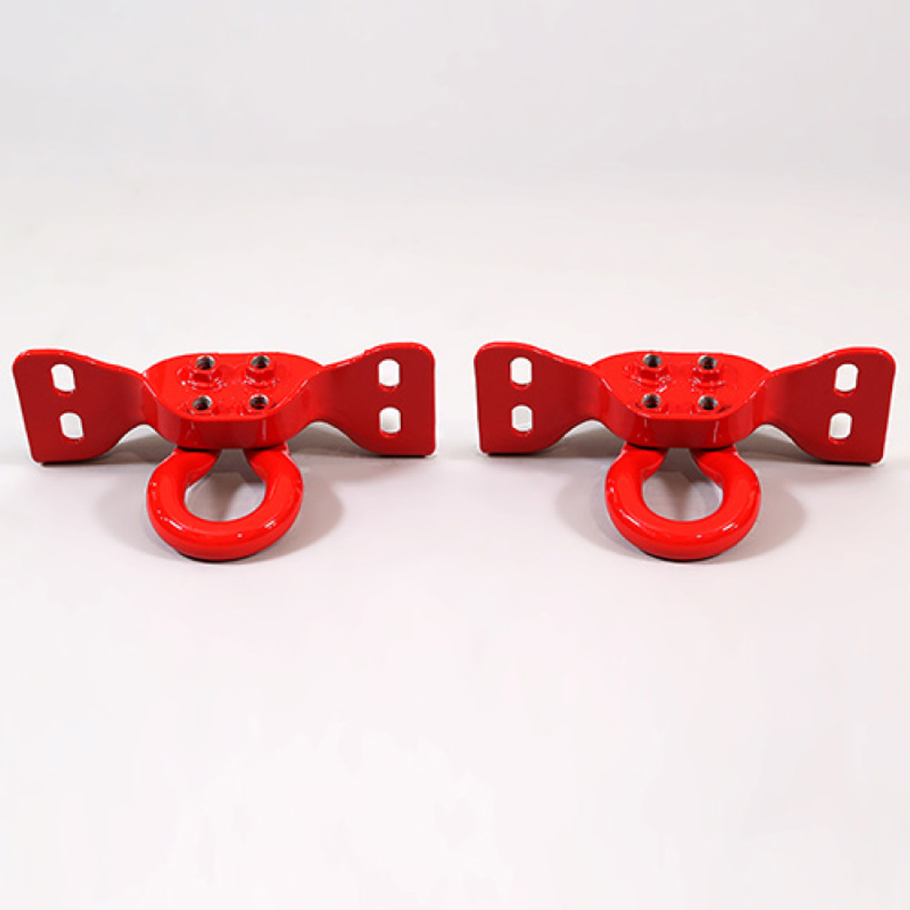 Ford Racing 17-22 Super Duty Tow Hooks - Red (Pair) - M-18954-SDR
