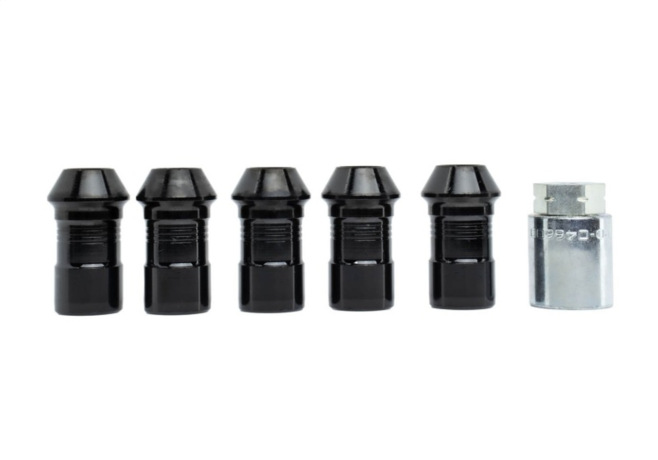 Ford Racing 2023+ Ford Bronco Raptor  M14 x 1.5 Black Security Lug Nut Kit - Set of 5 - M-1A043-A5