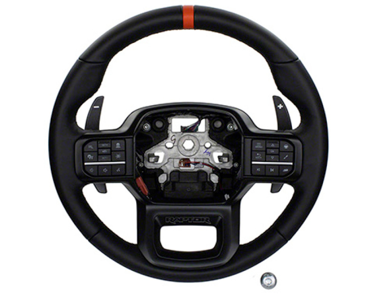 Ford Racing 2021+ F-150 Raptor Steering Wheel Kit - Black - M-3600-F15B