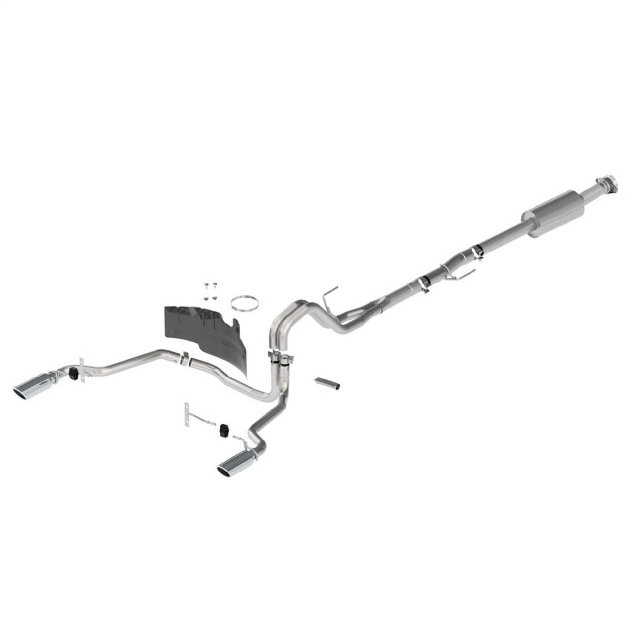 Ford Racing 21-24 F-150 Extreme Rear Exit Exhaust - Chrome Tips - M-5200-FECR