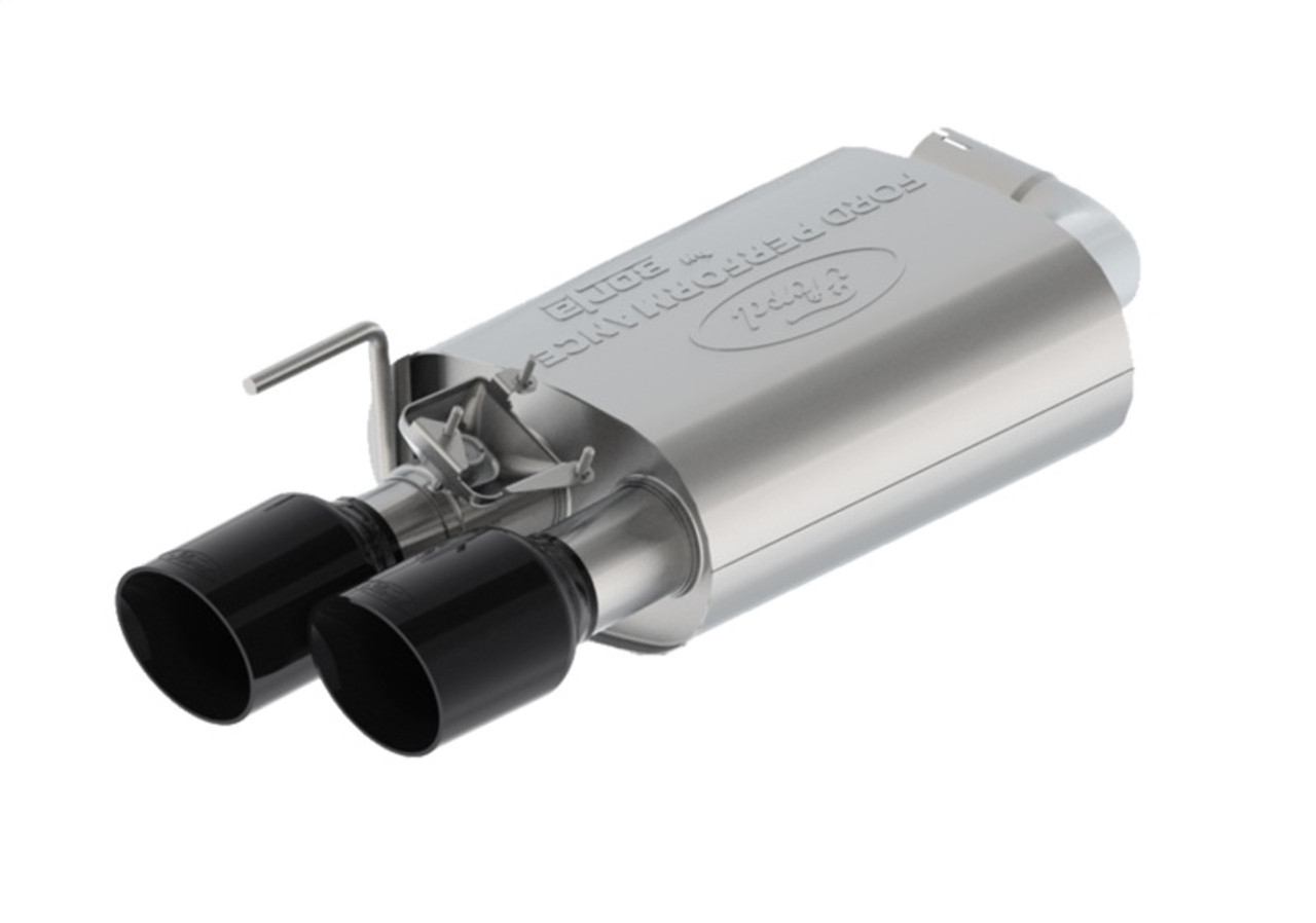 Ford Racing 2024 Mustang 2.3L Sport Active Cat-Back Exhaust - Black Tip - M-5200-M2SB