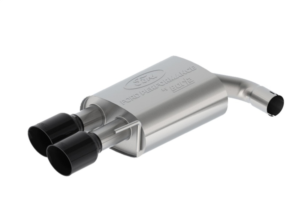 Ford Racing 2024 Mustang 2.3L Sport Non-Active Cat-Back Exhaust w/GT Valance - Black Tip - M-5200-M2SBV