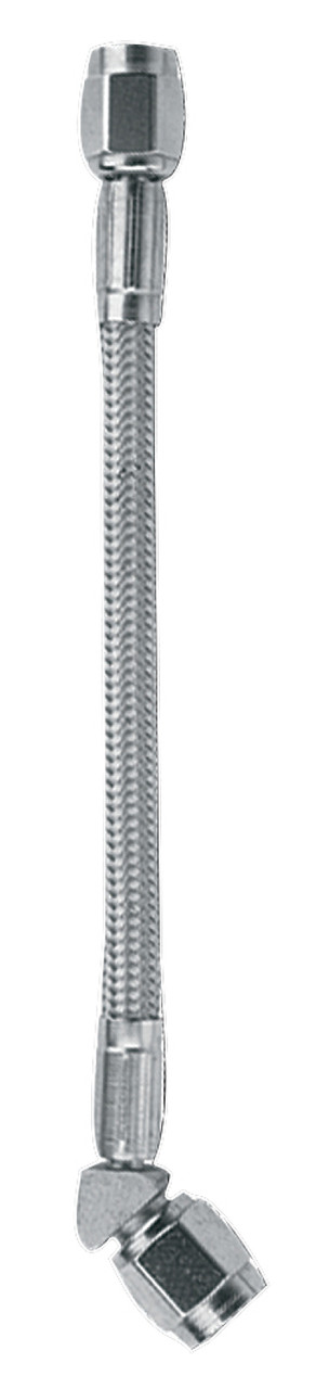 Fragola -3AN Clear Covered Assembly Straight x 45 Degree 20in - 341020