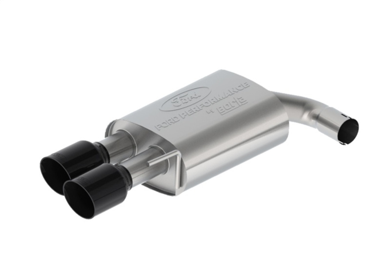 Ford Racing 2024 Mustang 2.3L Touring Non-Active Cat-Back Exhaust w/GT Valance - Black Tip - M-5200-M2TBV