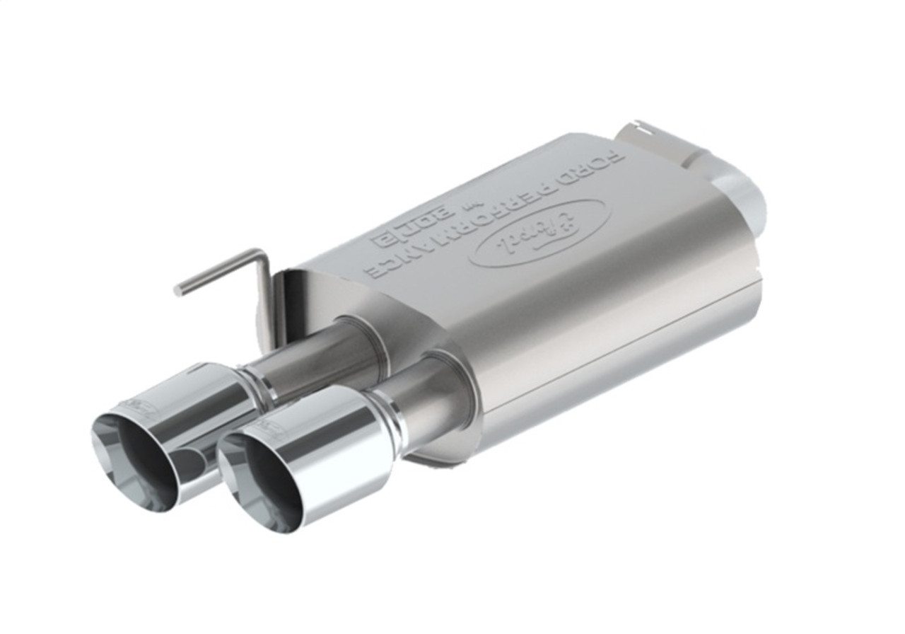 Ford Racing 2024 Mustang 2.3L Touring Non-Active Cat-Back Exhaust w/GT Valance - Chrome Tip - M-5200-M2TCV