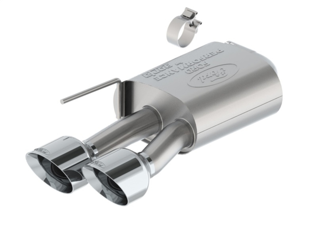 Ford Racing 2024 Mustang 5.0L Extreme Non-Active Cat-Back Exhaust w/Valance - Chrome Tip - M-5200-M5ECV