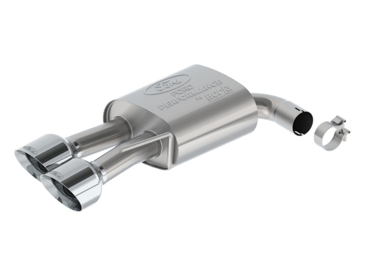 Ford Racing 2024 Mustang 5.0L Extreme Non-Active Cat-Back Exhaust w/Valance - Chrome Tip - M-5200-M5ECV