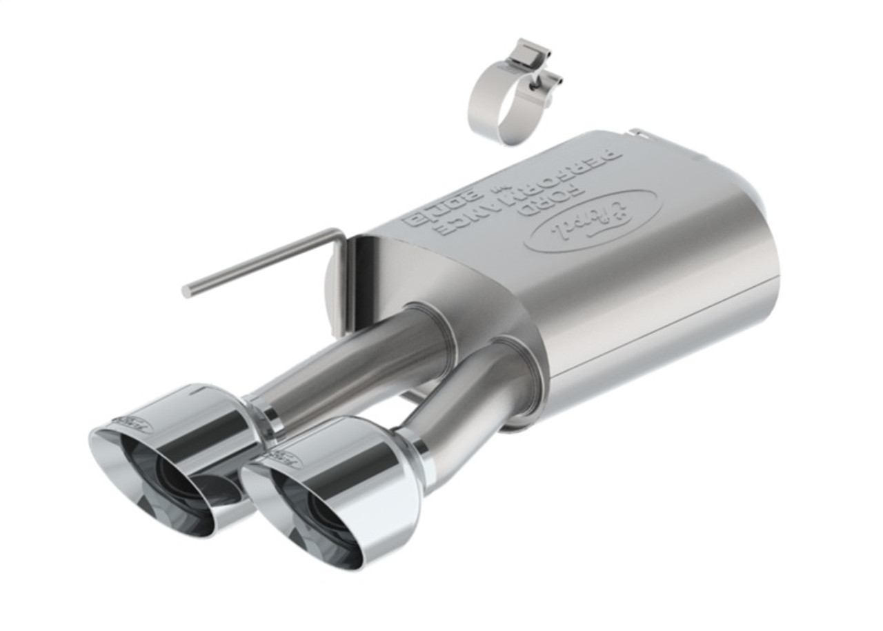 Ford Racing 2024 Mustang 5.0L Sport Non-Active Cat-Back Exhaust w/Valance - Chrome Tip - M-5200-M5SCV