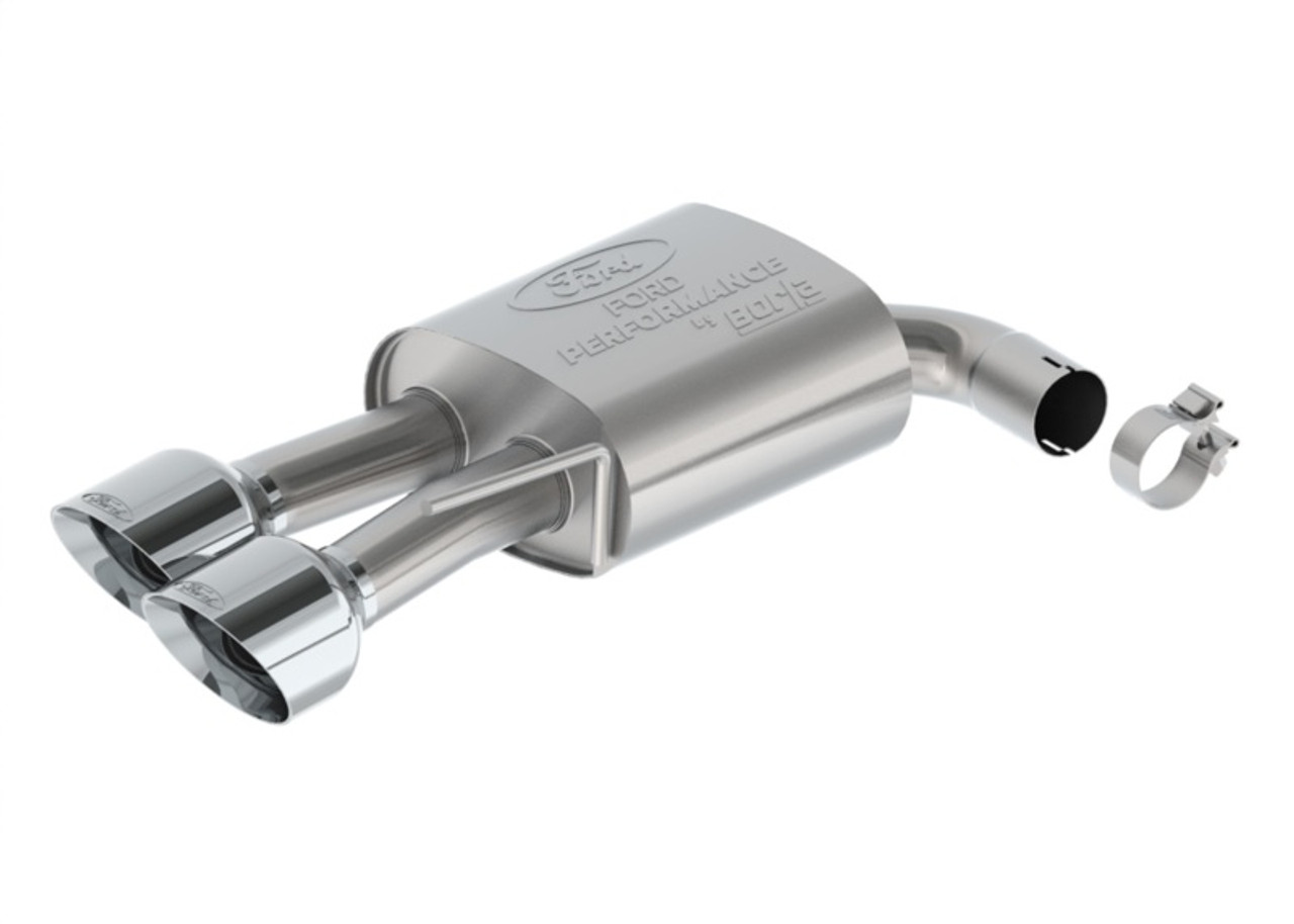 Ford Racing 2024 Mustang 5.0L Sport Non-Active Cat-Back Exhaust w/Valance - Chrome Tip - M-5200-M5SCV