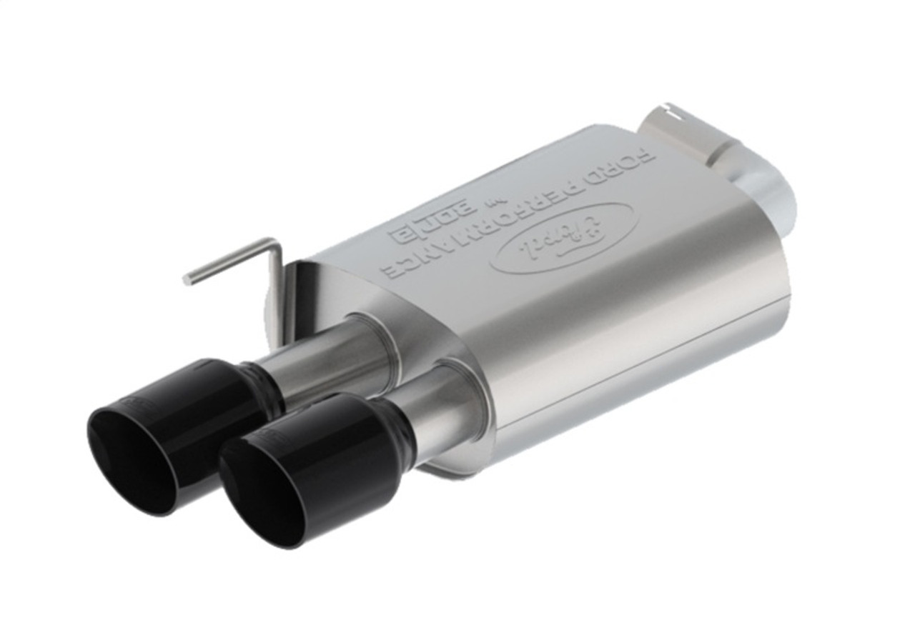 Ford Racing 2024 Mustang 5.0L Touring Non-Active Cat-Back Exhaust w/GT Valance - Black Tip - M-5200-M5TBV