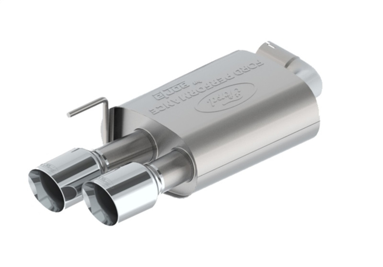 Ford Racing 2024 Mustang 5.0L Touring Non-Active Cat-Back Exhaust w/GT Valance - Chrome Tip - M-5200-M5TCV
