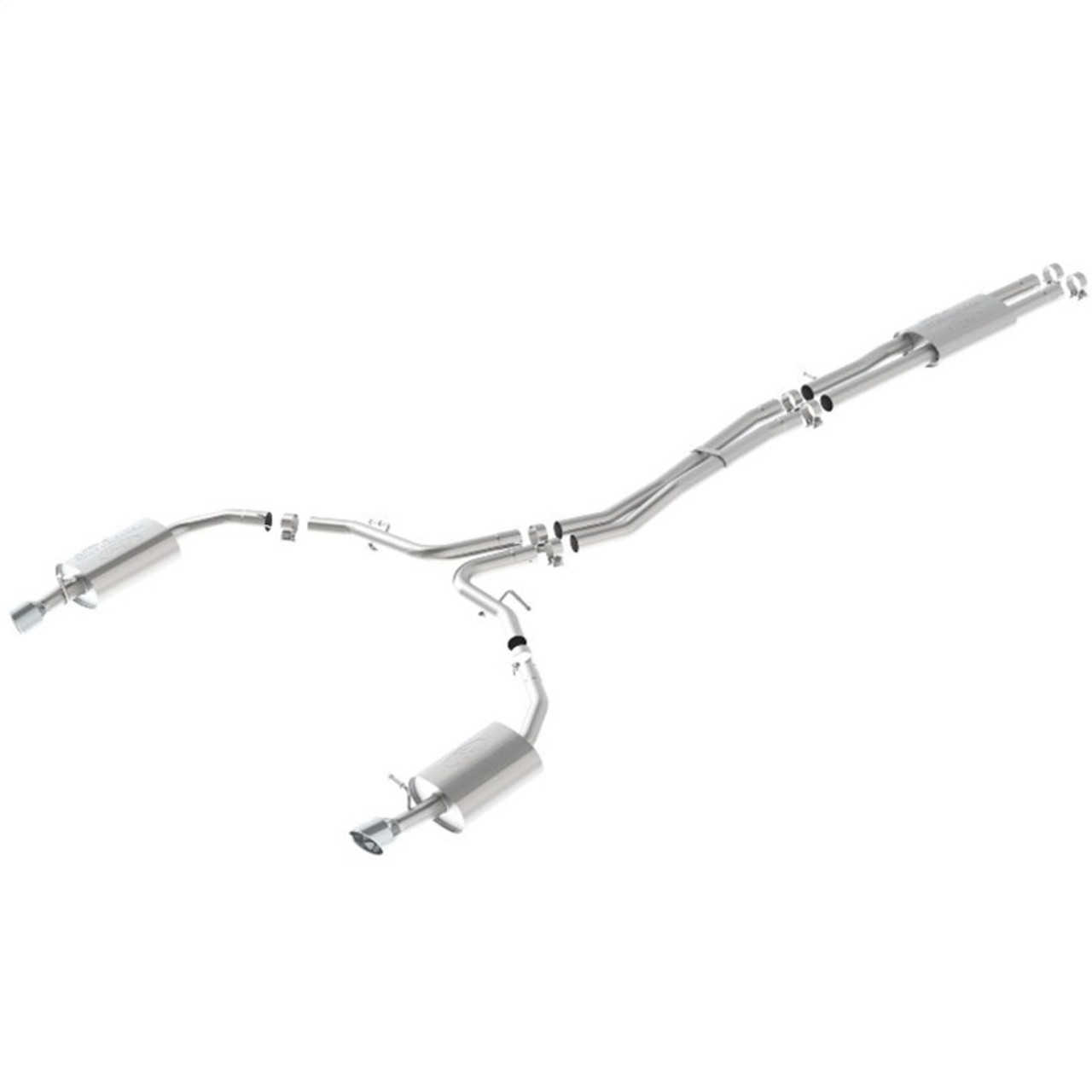 Ford Racing 10-17 Taurus Sho Cat-Back Touring Exhaust System - Chrome Tips - M-5200-SHOTC