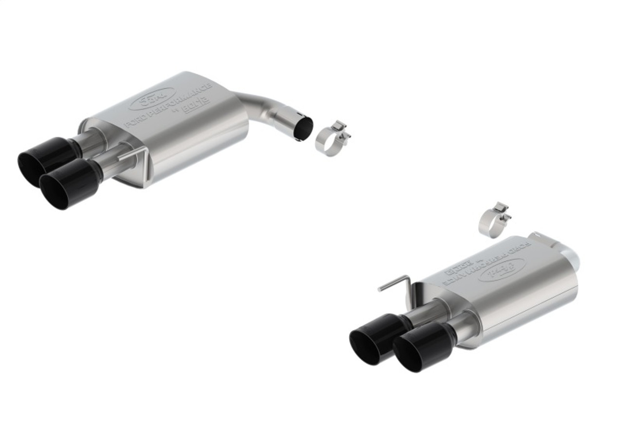 Ford Racing 2024 Mustang 2.3L Touring Non-Active Axle-Back w/GT Valance - Black Tip - M-5230-M2TBV