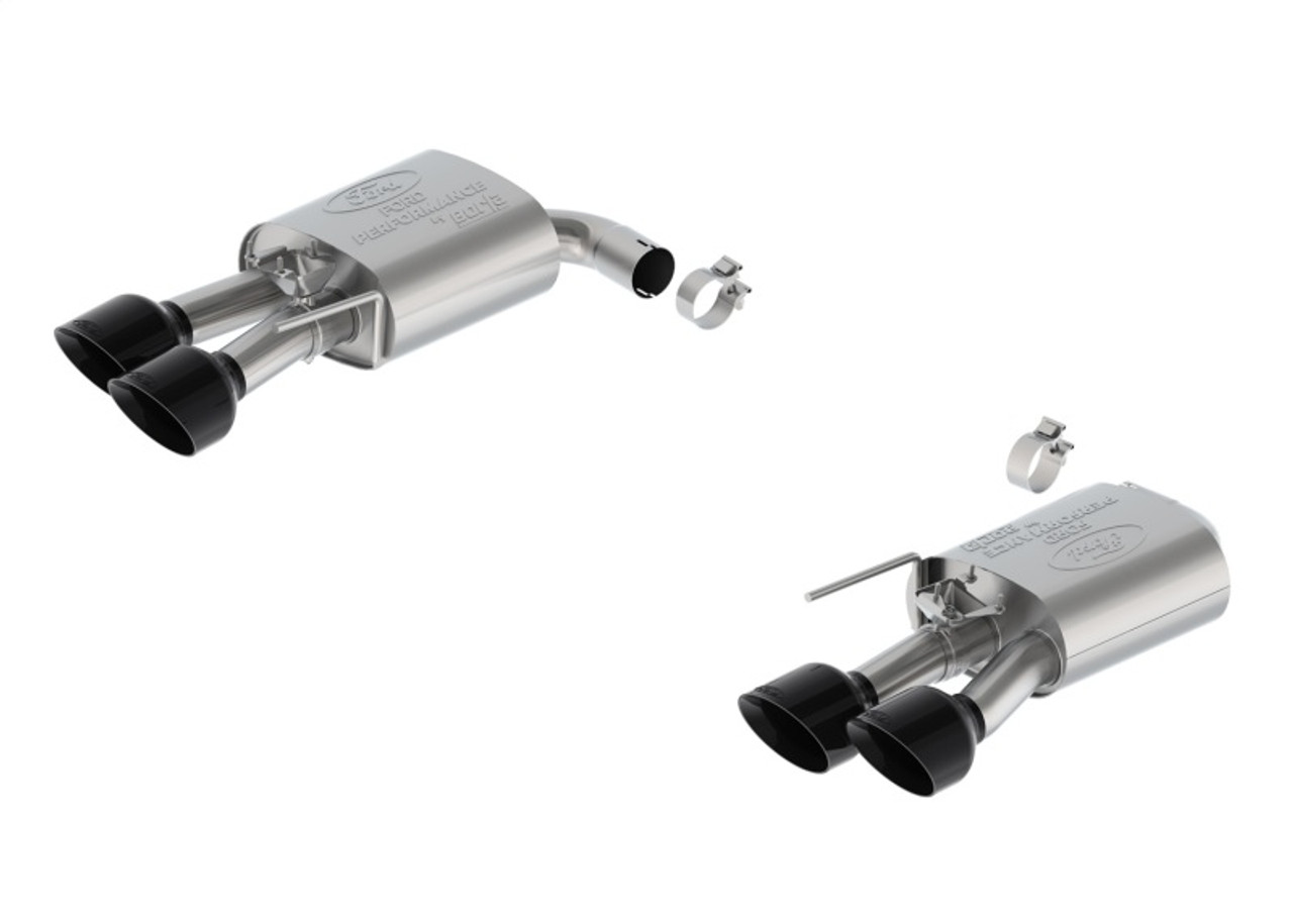 Ford Racing 2024 Mustang 5.0L Extreme Active Axle-Back w/Valance - Black Tip - M-5230-M5EBVA