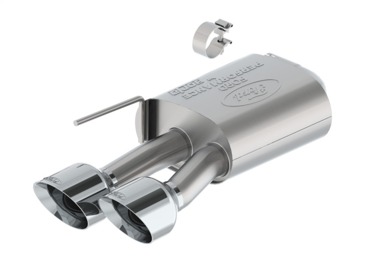Ford Racing 2024 Mustang 5.0L Extreme Non-Active Axle-Back w/Valance - Chrome Tip - M-5230-M5ECV
