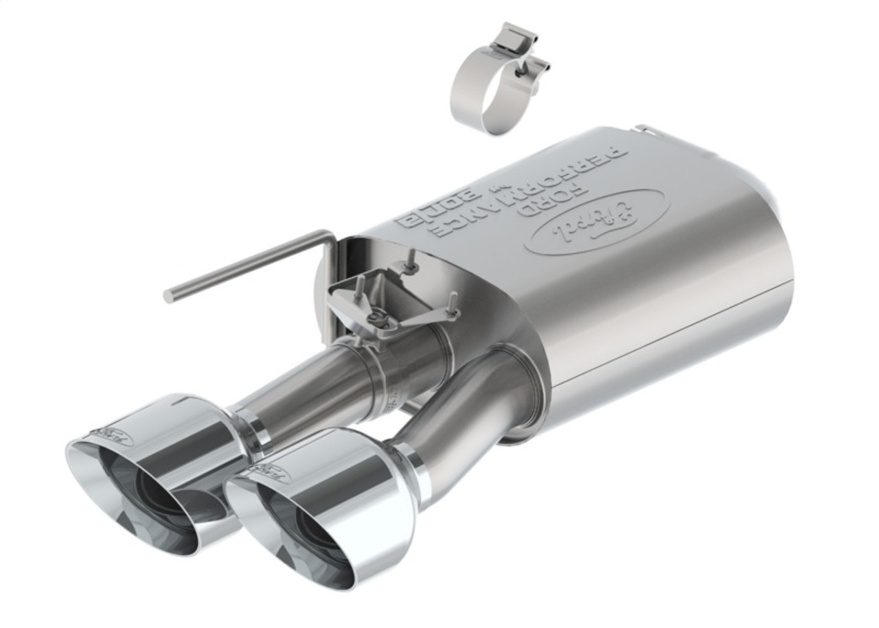 Ford Racing 2024 Mustang 5.0L Extreme Active Axle-Back w/Valance - Chrome Tip - M-5230-M5ECVA