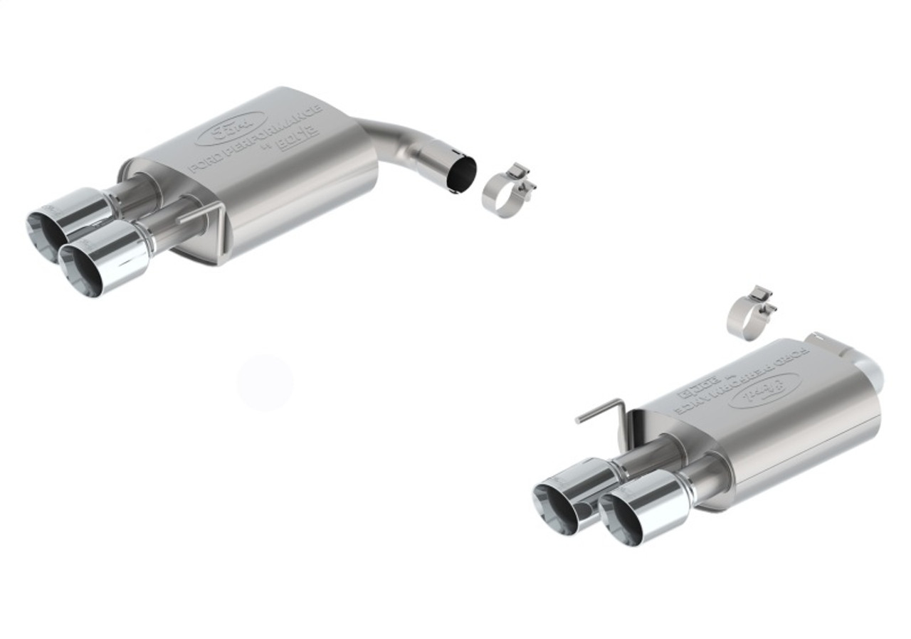 Ford Racing 2024 Mustang 5.0 Touring Non-Active Axle-Back w/GT Valance - Chrome Tip - M-5230-M5TCV