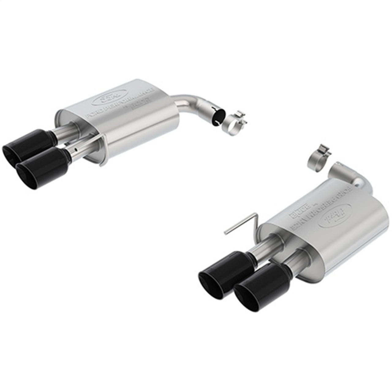 Ford Racing 2018 Mustang GT 5.0L Sport Muffler Kit - Black Chrome Tips - M-5230-M8SBA