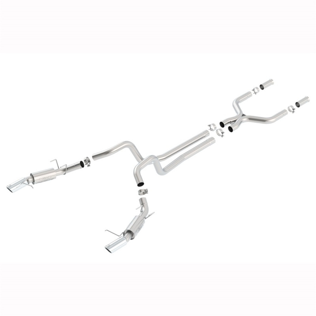 Ford Racing 2011-14 Mustang GT & 2011-12 GT500 3-inch Exhaust System - M-5230-MGTCA30