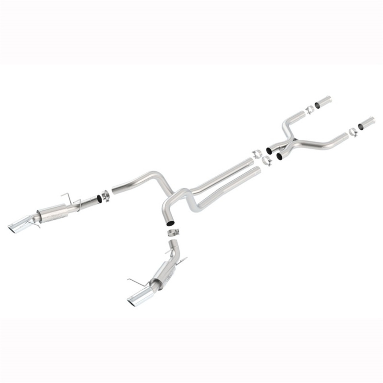 Ford Racing 2011-14 Mustang GT & 2011-12 GT500 3-inch Exhaust System - M-5230-MGTCA30