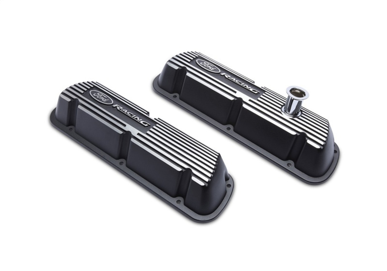 Ford Racing Black Satin Valve Covers Racing EFI - M-6000-J302R
