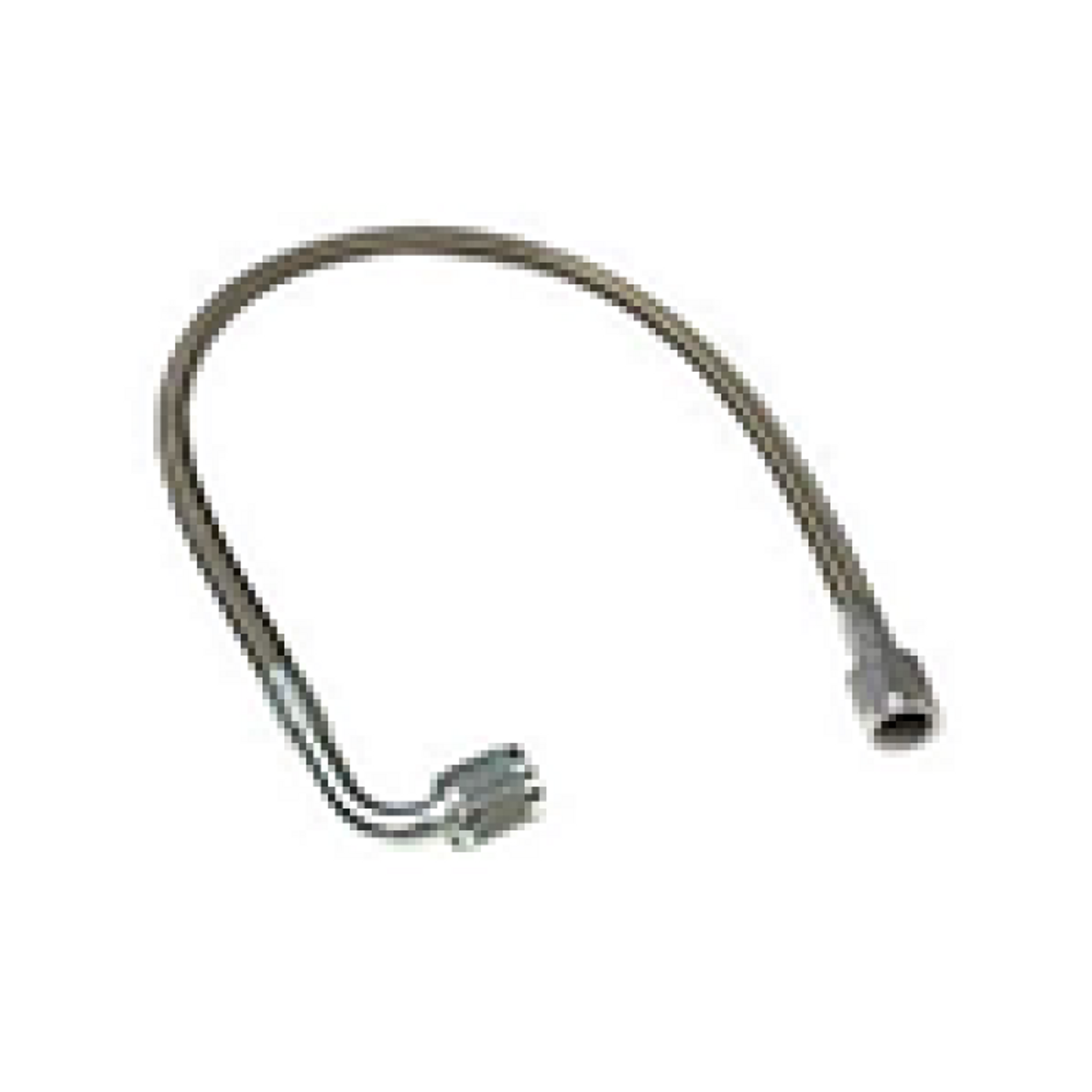 Fragola -4AN PFTE Ext Black Hose Assembly Straight x 90 Degree 18in - 412-1-2-18BL
