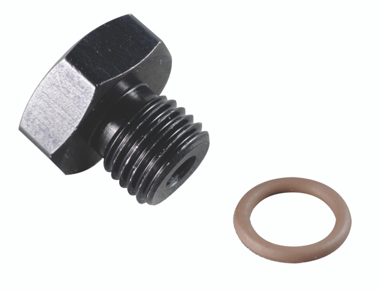 Fragola -12AN Port Plug 1 1/16-12 - Black - 481412-BL