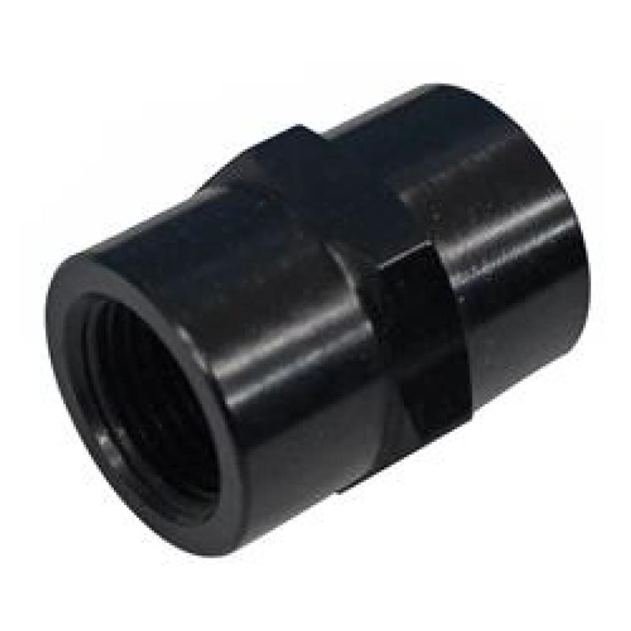 Fragola 1/8 FPT Coupler - Black - 491001-BL