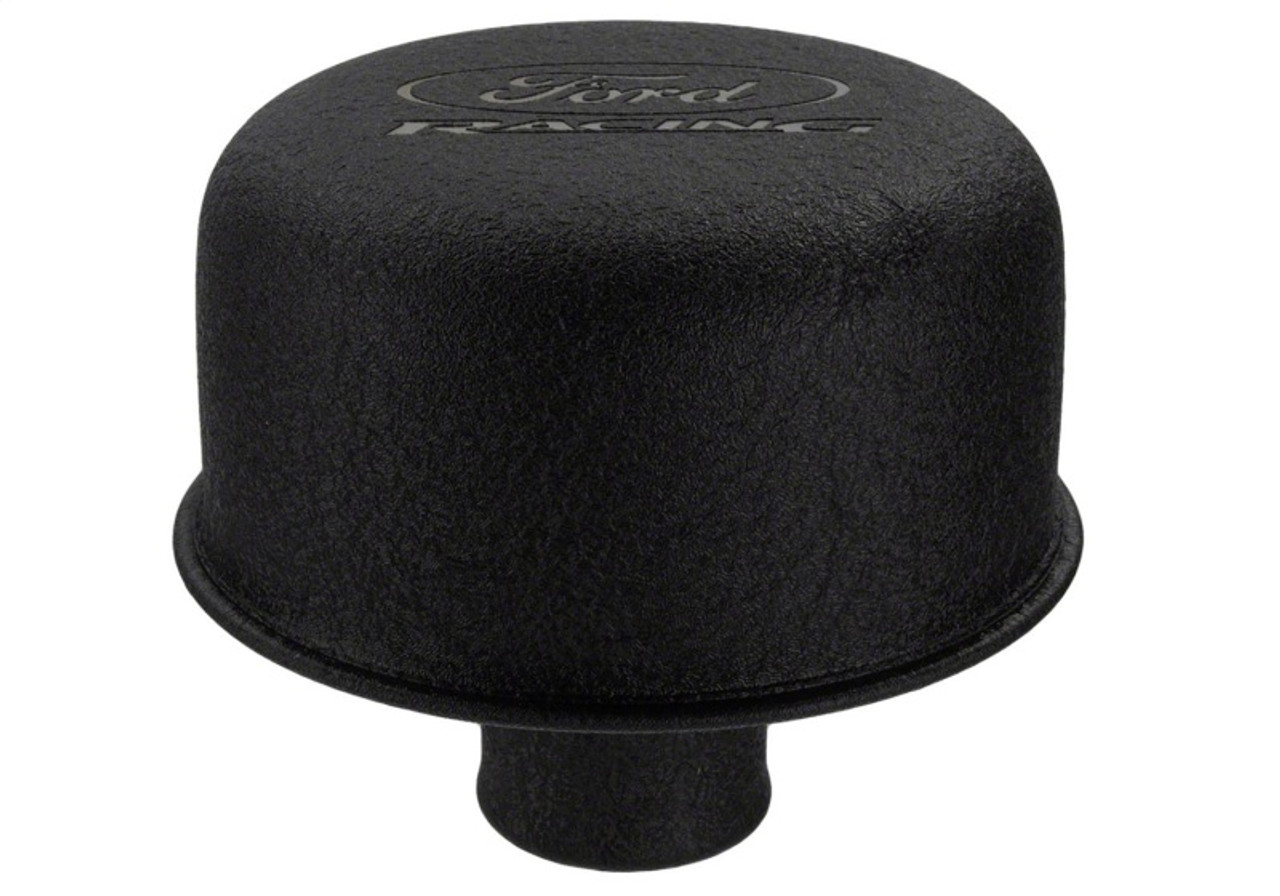 Ford Racing Black Breather Cap W/ Ford Racing Logo - M-6766-FRNVBK