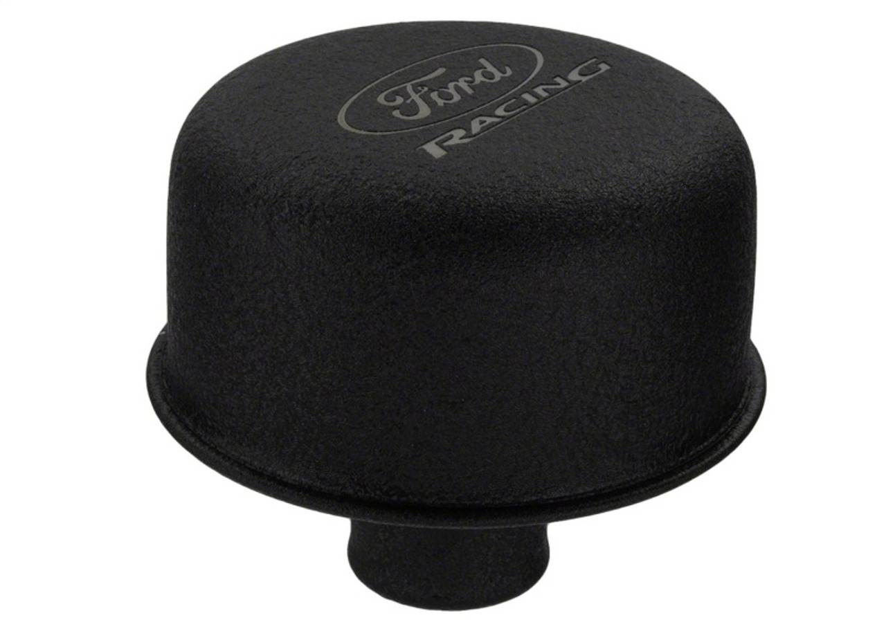 Ford Racing Black Breather Cap W/ Ford Racing Logo - M-6766-FRNVBK