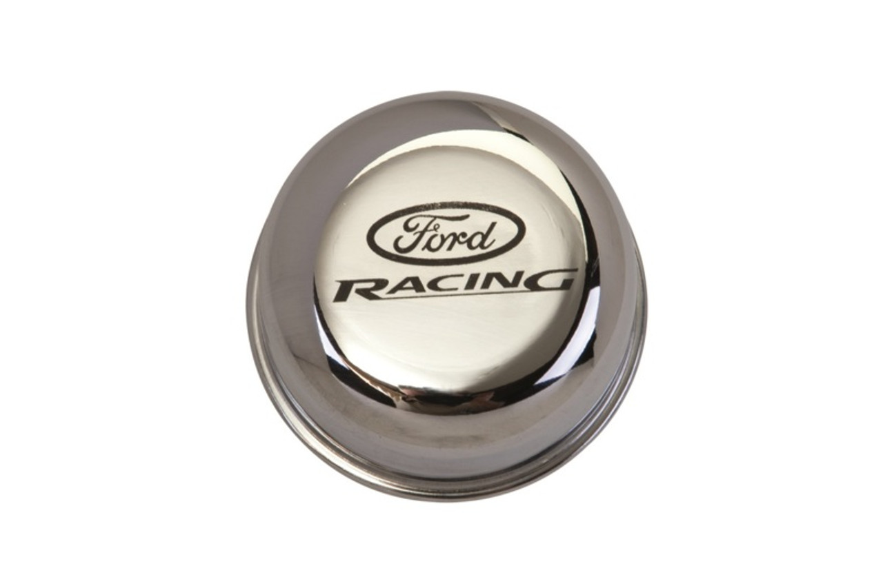 Ford Racing Chrome Breather Cap W/ Ford Racing Logo - M-6766-FRNVCH