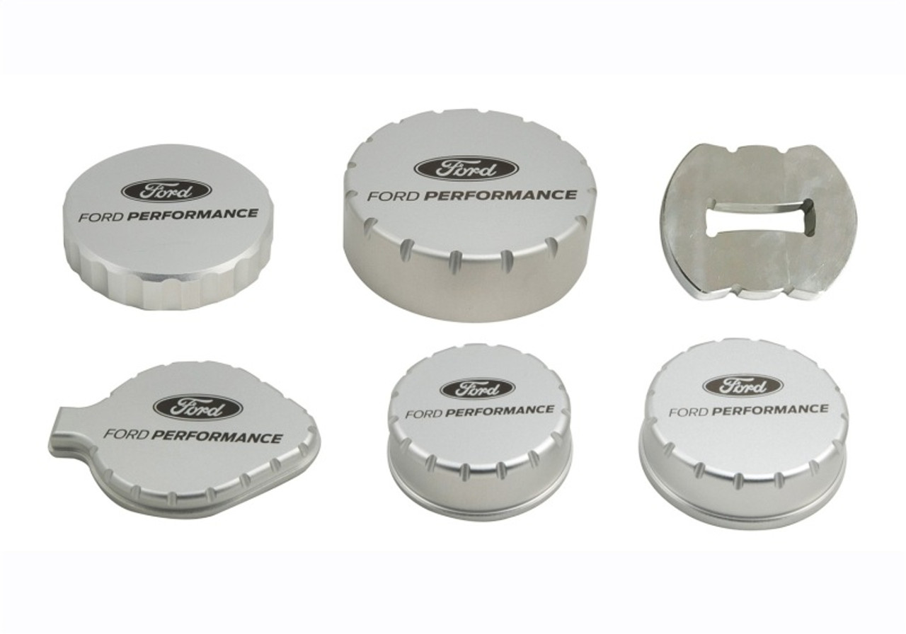 Ford Racing 15-25 Mustang 2.3L/5.0L Aluminum Machined Engine Cap Covers - M-6766-M50A