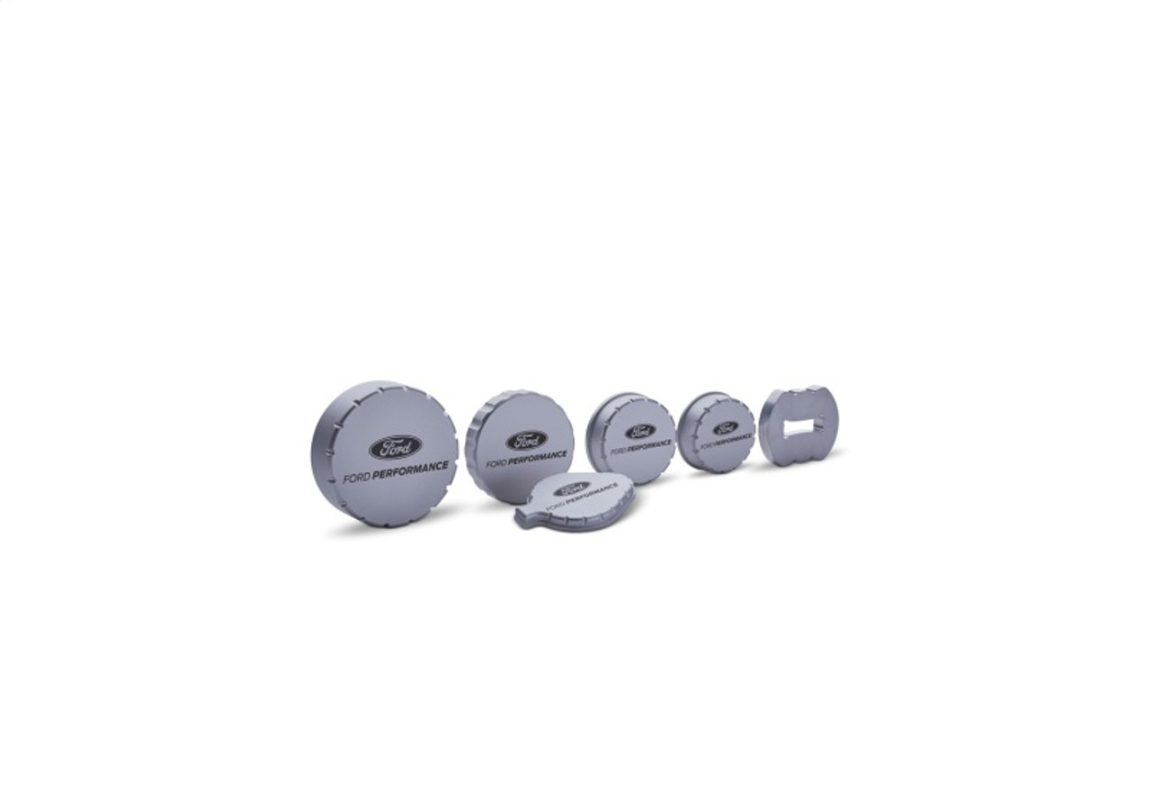 Ford Racing 15-25 Mustang 2.3L/5.0L Aluminum Machined Engine Cap Covers - M-6766-M50A