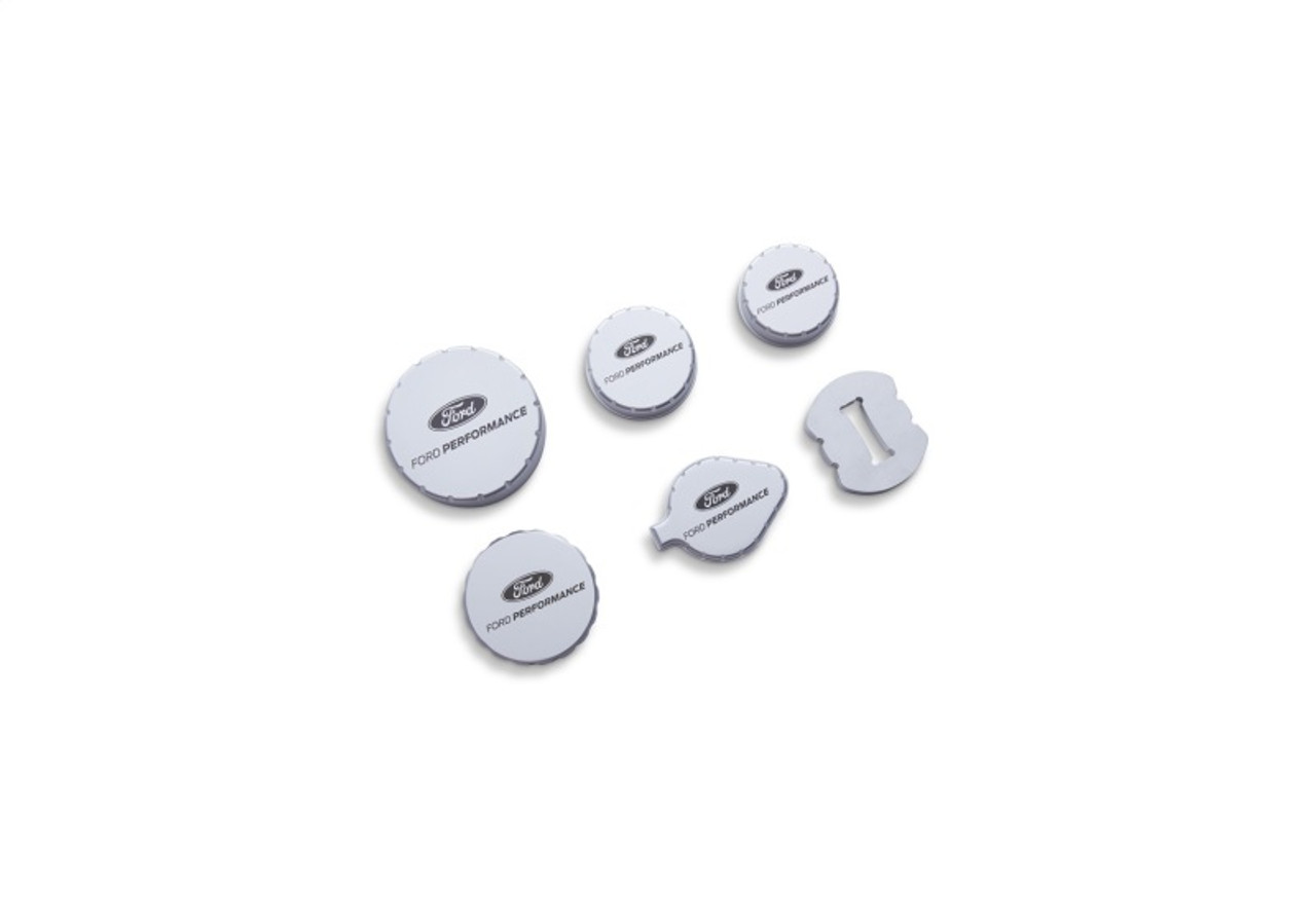 Ford Racing 15-25 Mustang 2.3L/5.0L Aluminum Machined Engine Cap Covers - M-6766-M50A