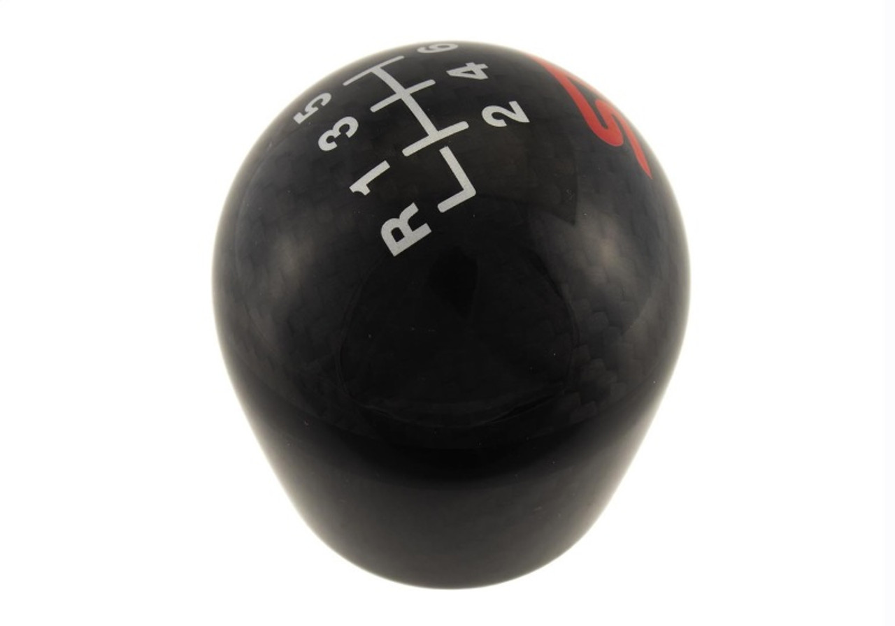 Ford Racing 13-17 Focus ST Black Carbon Fiber 6 Speed Shift Knob - M-7213-FSTCF