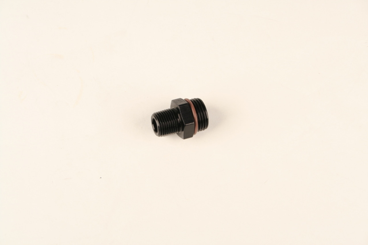 Fragola -10AN O-Ring x 1/2 NPT Adapter - Black - 494002-BL