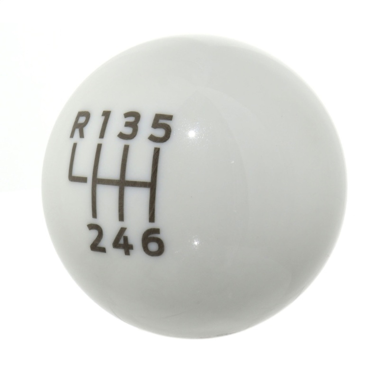Ford Racing 15-19 Ford Mustang EcoBoost / GT w/ 6-Speed Manual Transmission Bullitt White Shift Knob - M-7213-M8B