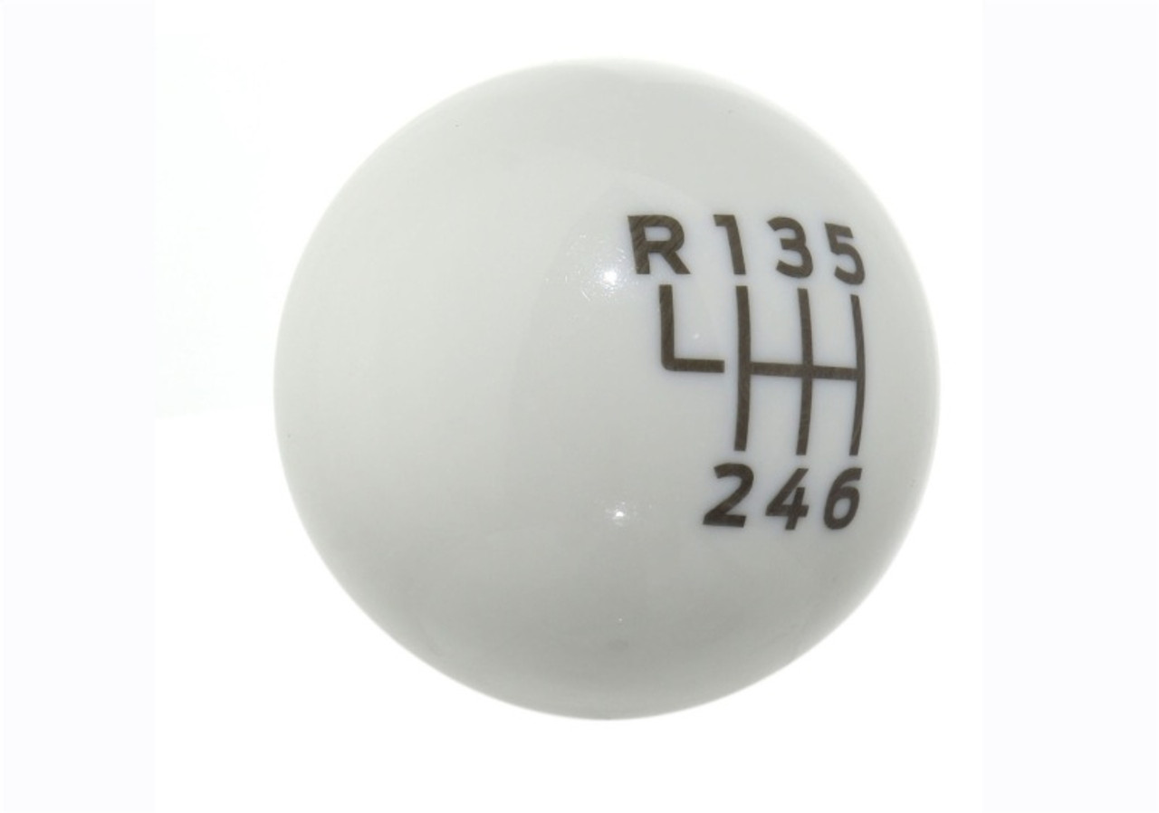 Ford Racing 15-19 Ford Mustang EcoBoost / GT w/ 6-Speed Manual Transmission Bullitt White Shift Knob - M-7213-M8B
